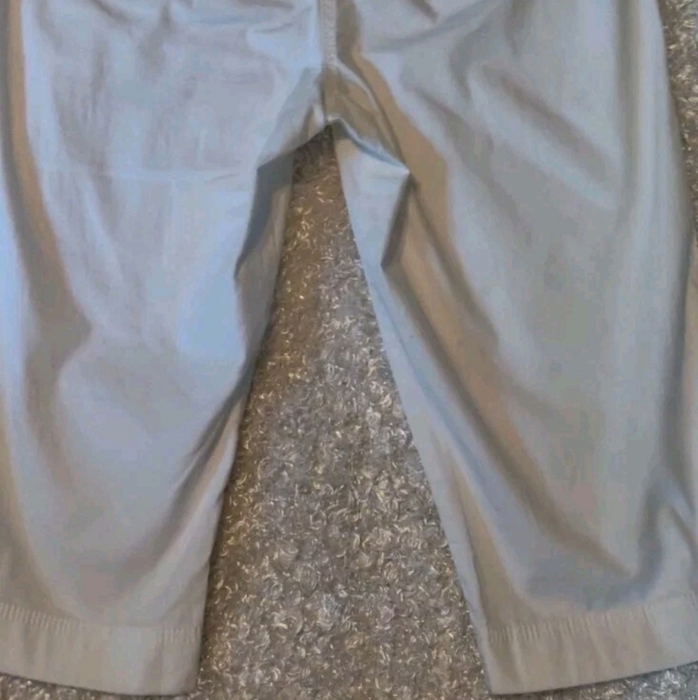 Women's Anne Taylor White Capri Pants Size 12 Pockets And Tie Detail EUC - Picture 10 of 10